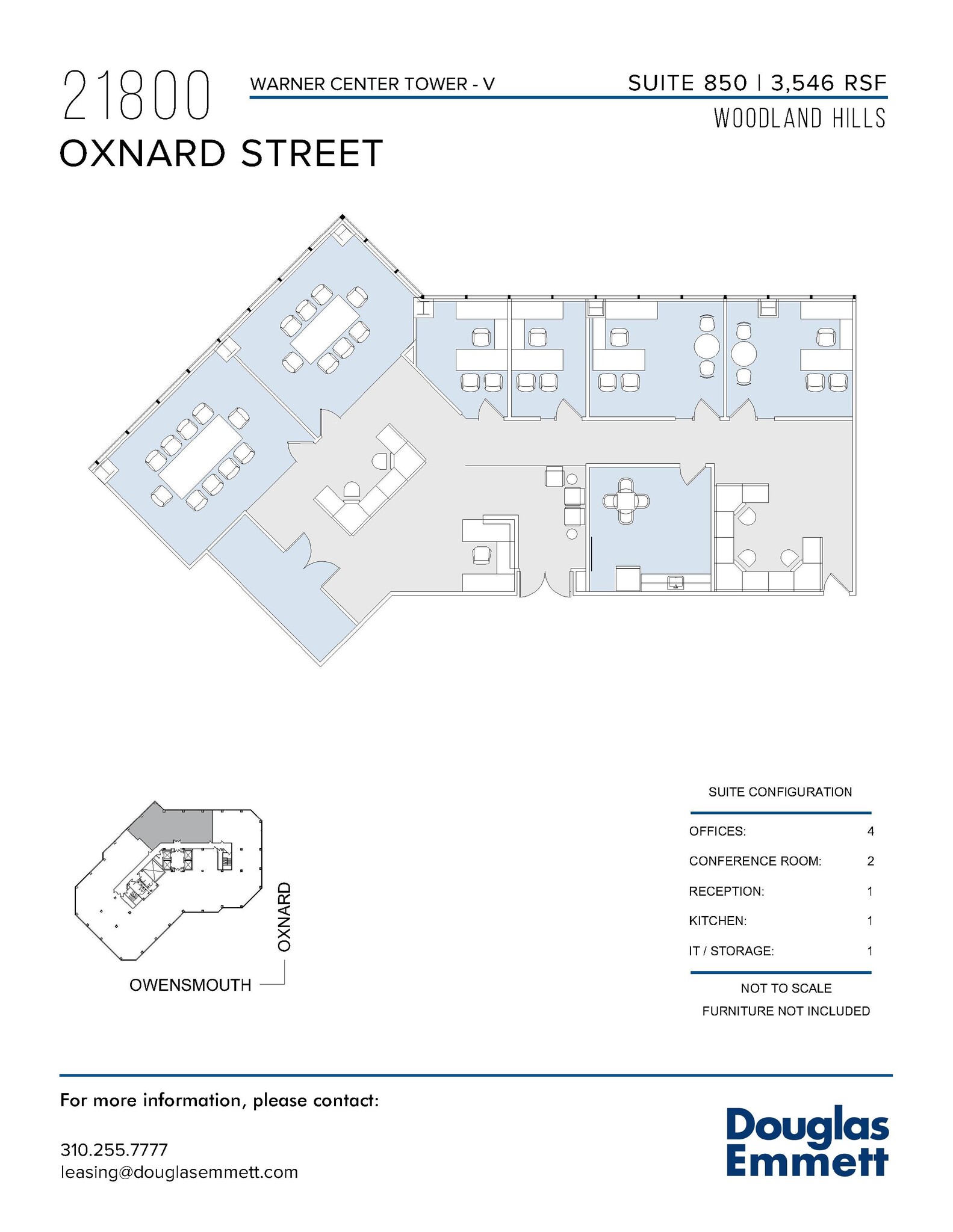 21800 Oxnard St, Woodland Hills, CA en alquiler Plano de la planta- Imagen 1 de 1