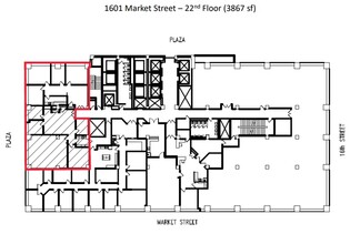 1601 Market St, Philadelphia, PA en alquiler Plano de la planta- Imagen 1 de 1