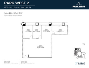 1501-1507 Lyndon B Johnson Fwy, Dallas, TX en alquiler Plano de la planta- Imagen 1 de 2