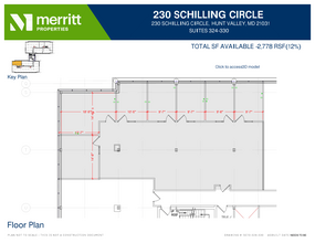 215 Schilling Cir, Hunt Valley, MD en alquiler Plano de la planta- Imagen 1 de 1