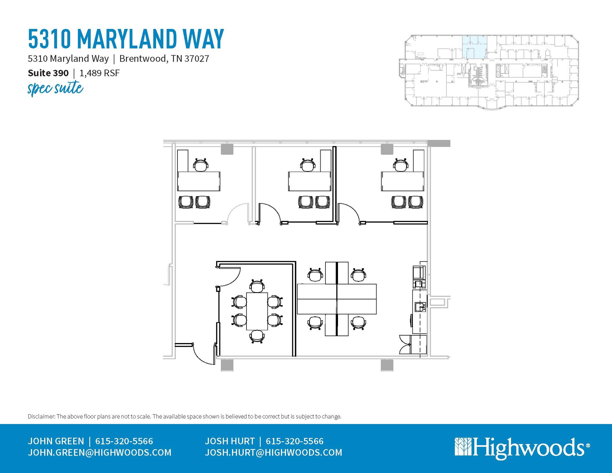 5410 Maryland Way, Brentwood, TN en alquiler Plano de la planta- Imagen 1 de 1