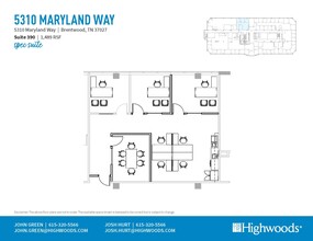 5410 Maryland Way, Brentwood, TN en alquiler Plano de la planta- Imagen 1 de 1