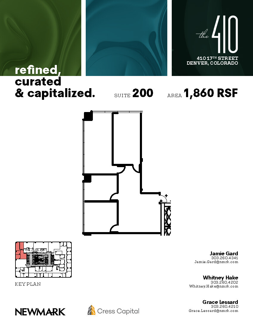 410 17th St, Denver, CO en alquiler Plano de la planta- Imagen 1 de 1