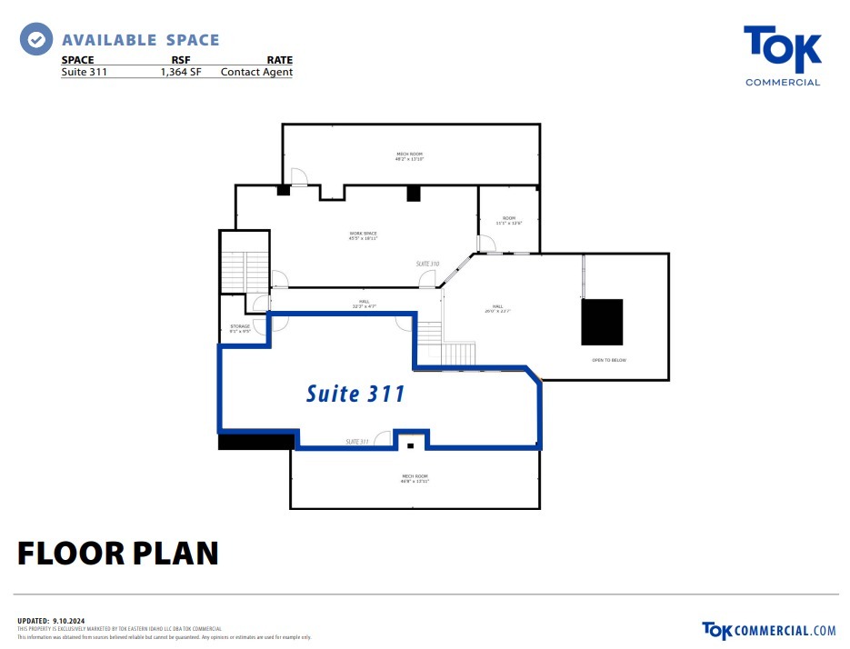 101 Park Ave, Idaho Falls, ID en alquiler Plano de la planta- Imagen 1 de 2