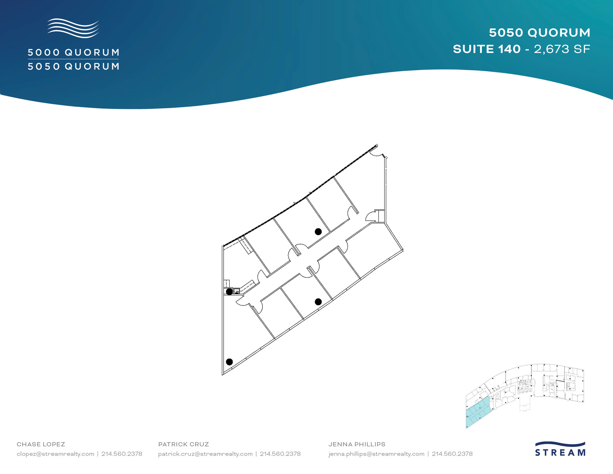 5050 Quorum Dr, Dallas, TX en alquiler Plano de la planta- Imagen 1 de 1