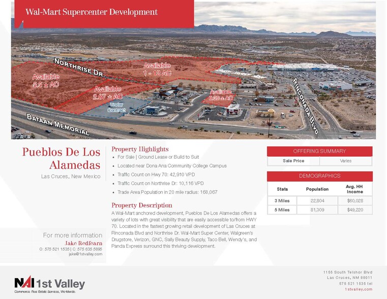 Rinconada Blvd & Northrise Dr, Las Cruces, NM en venta - Foto del edificio - Imagen 1 de 2