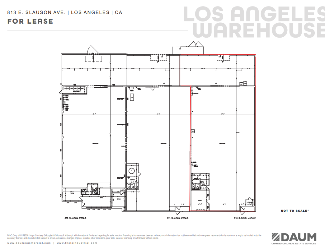 809-813 E Slauson Ave, Los Angeles, CA en alquiler Plano de la planta- Imagen 1 de 1