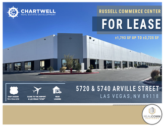 Más detalles para 5720 Arville St, Las Vegas, NV - Nave en alquiler