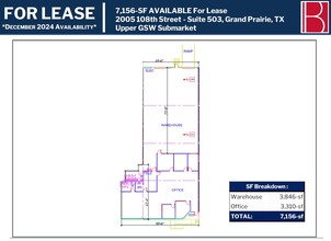 2009 108th St, Grand Prairie, TX en alquiler Plano de la planta- Imagen 2 de 2