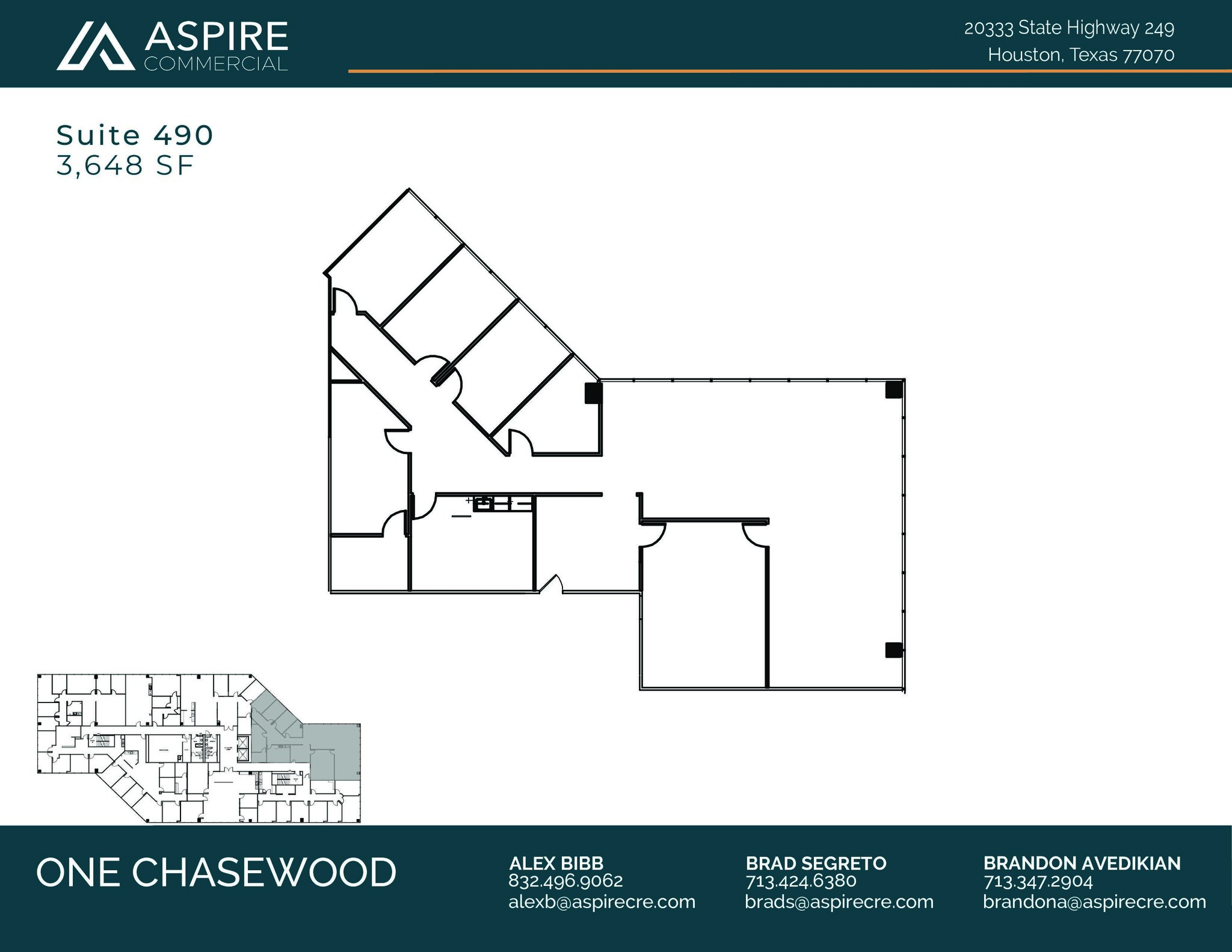 20333 State Highway 249, Houston, TX en alquiler Plano de la planta- Imagen 1 de 1