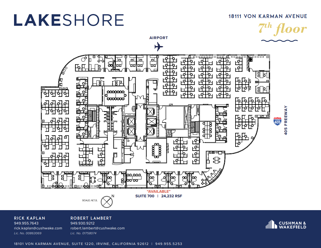 18101 Von Karman Ave, Irvine, CA en alquiler Plano de la planta- Imagen 1 de 1