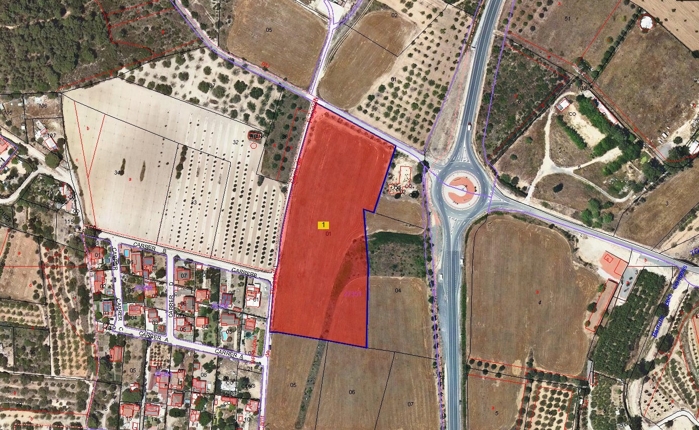 Terreno en Els Garidells, Tarragona en venta Plano de la planta- Imagen 1 de 5