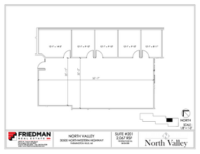 30500 Northwestern Hwy, Farmington Hills, MI en alquiler Plano de la planta- Imagen 1 de 2