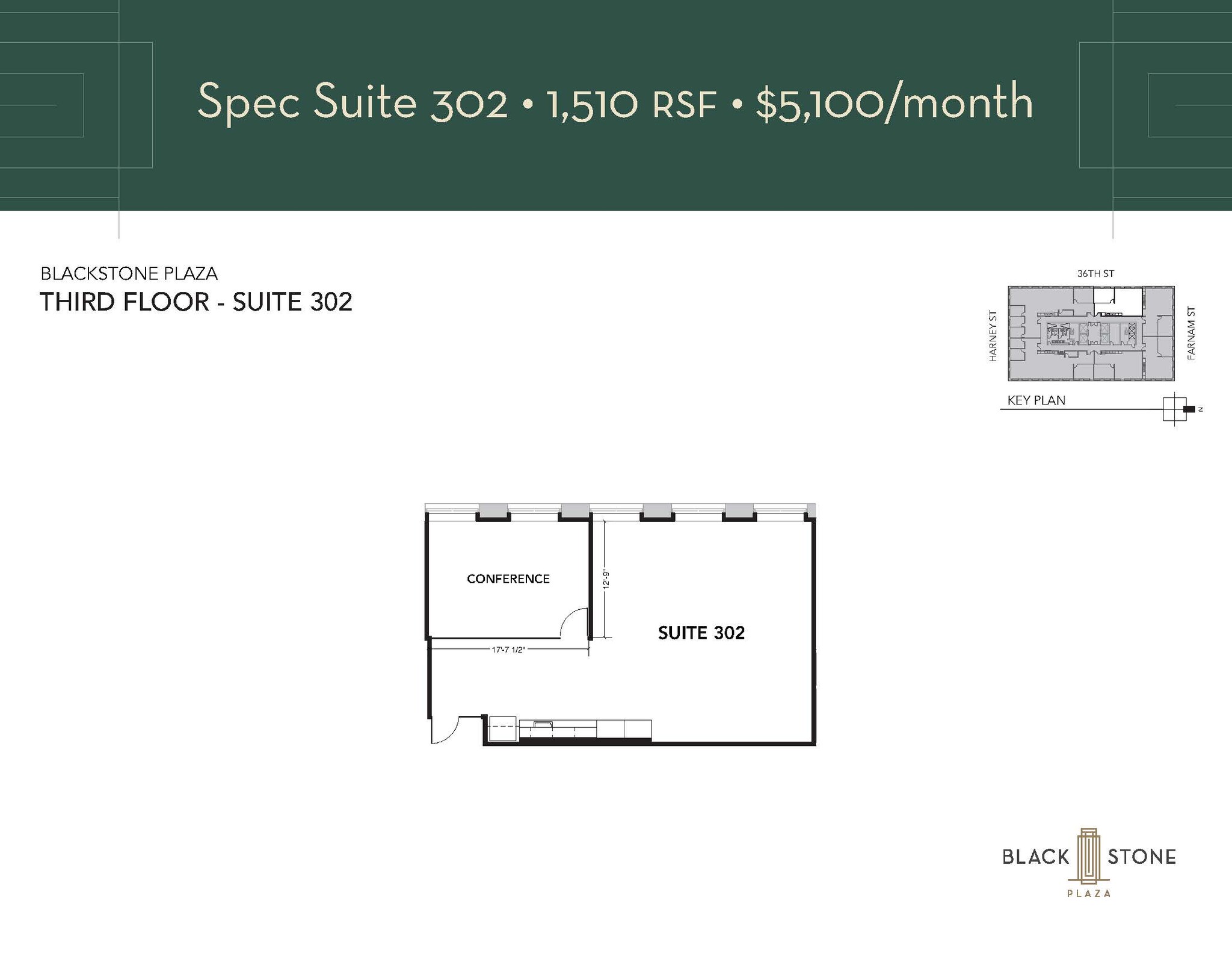 3555 Farnam, Omaha, NE en alquiler Plano de la planta- Imagen 1 de 1