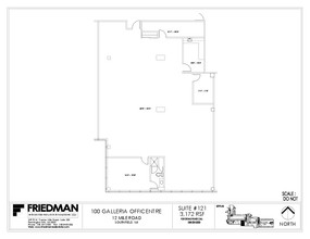 100 Galleria Officentre, Southfield, MI en venta Plano de la planta- Imagen 1 de 2