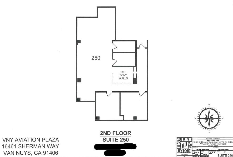 16461 Sherman Way, Van Nuys, CA en alquiler Plano de la planta- Imagen 1 de 1
