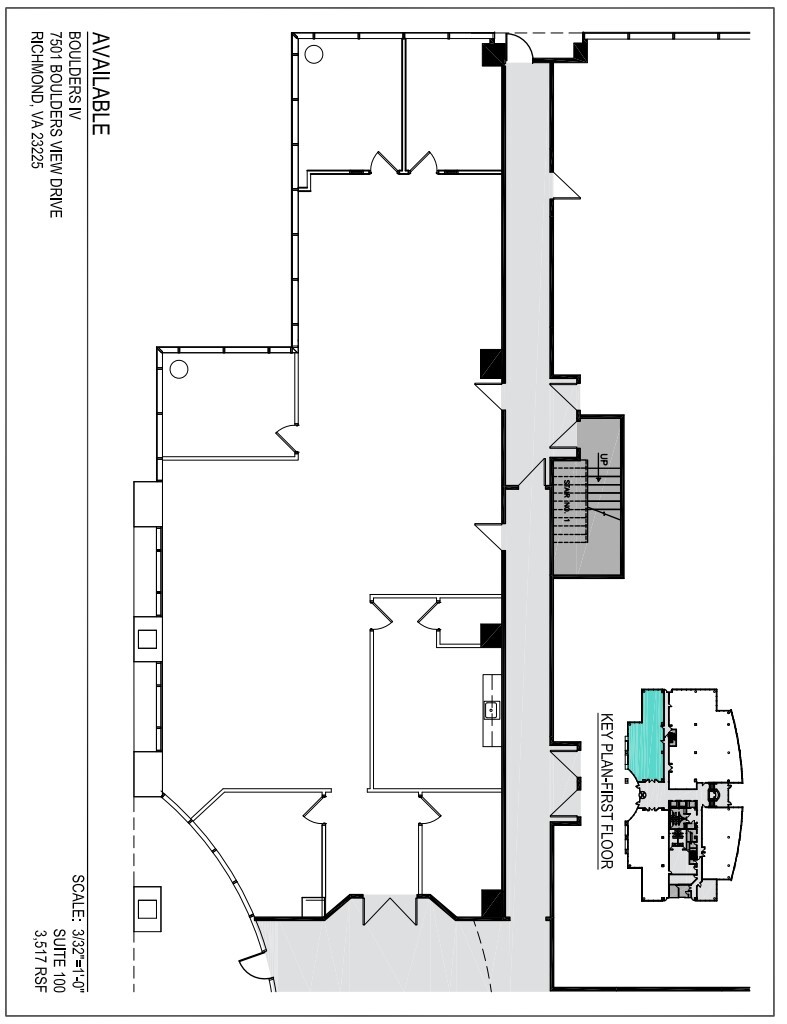 7501 Boulder View Dr, North Chesterfield, VA en alquiler Plano de la planta- Imagen 1 de 5