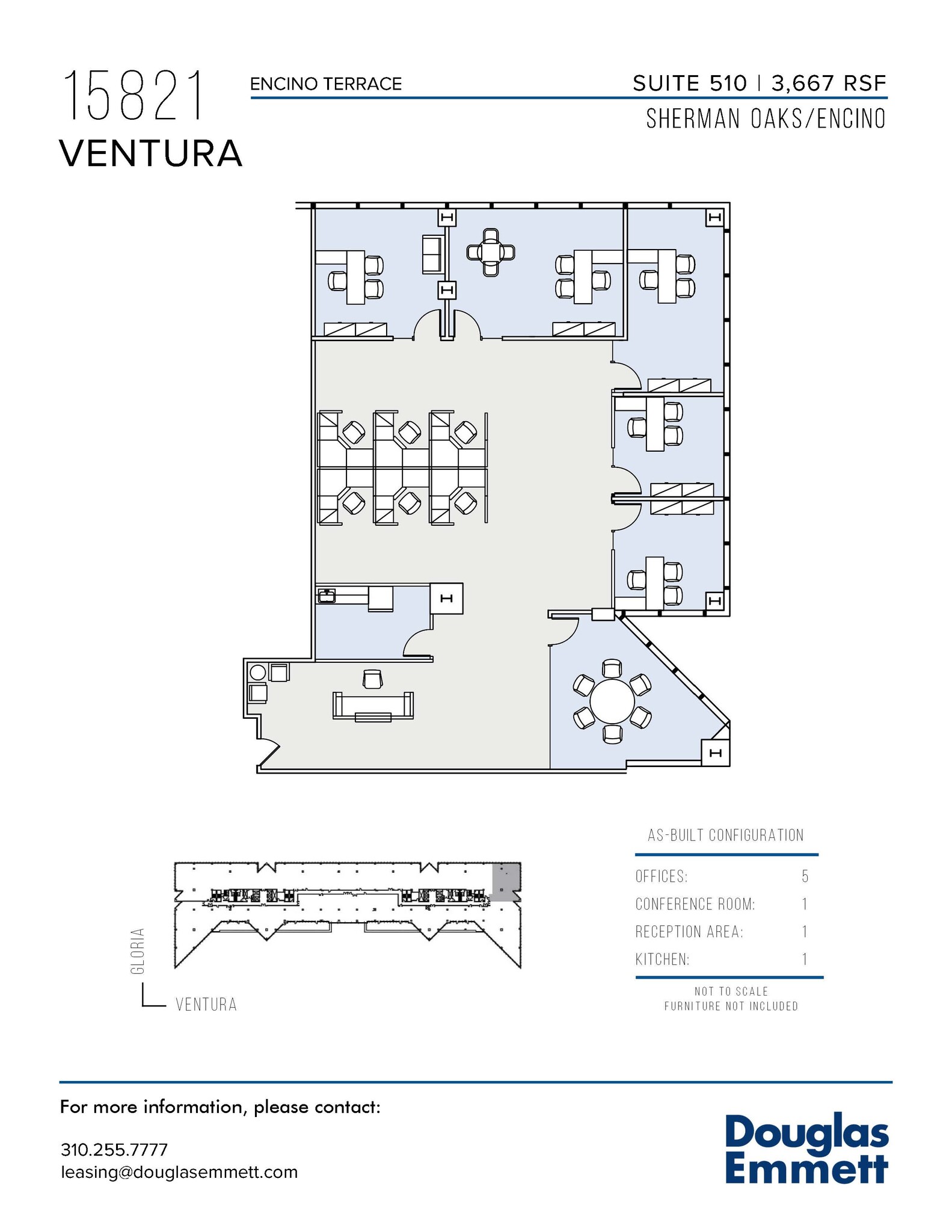 15821 Ventura Blvd, Encino, CA en alquiler Plano de la planta- Imagen 1 de 1