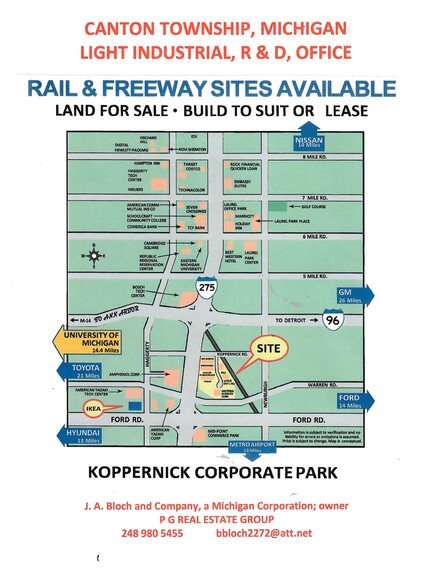 Commerce Blvd, Canton, MI en venta - Plano del sitio - Imagen 2 de 2