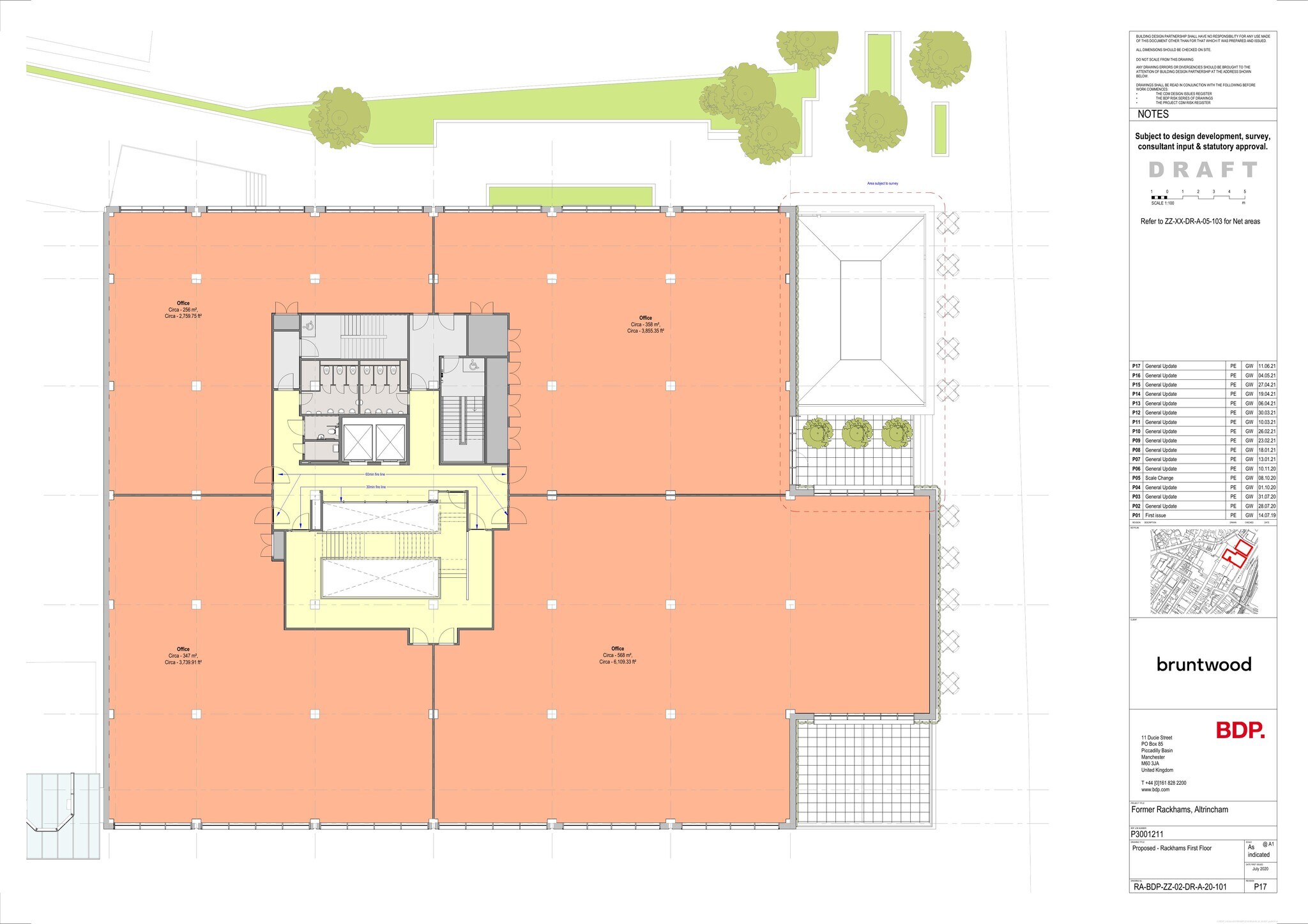2 George St, Altrincham en alquiler Plano de la planta- Imagen 1 de 6