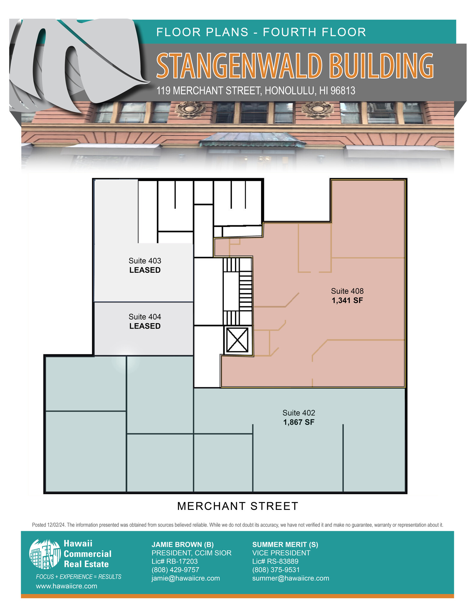 119 Merchant St, Honolulu, HI en alquiler Plano de la planta- Imagen 1 de 1