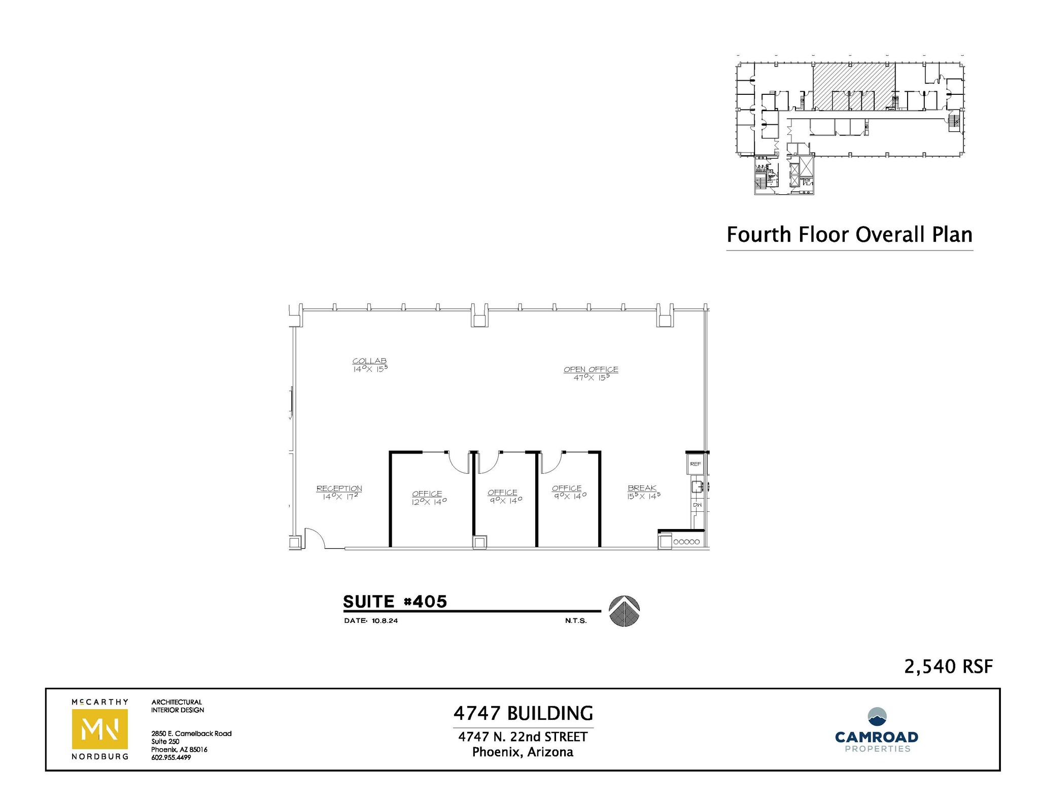 4747 N 22nd St, Phoenix, AZ en alquiler Plano de la planta- Imagen 1 de 1