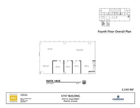 4747 N 22nd St, Phoenix, AZ en alquiler Plano de la planta- Imagen 1 de 1