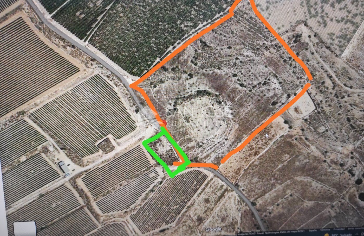 Terreno en Novelda, Alicante en venta Vista aérea- Imagen 1 de 12