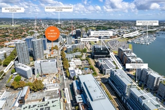 689 Hunter St, Newcastle West, NSW - Aérea  vista de mapa