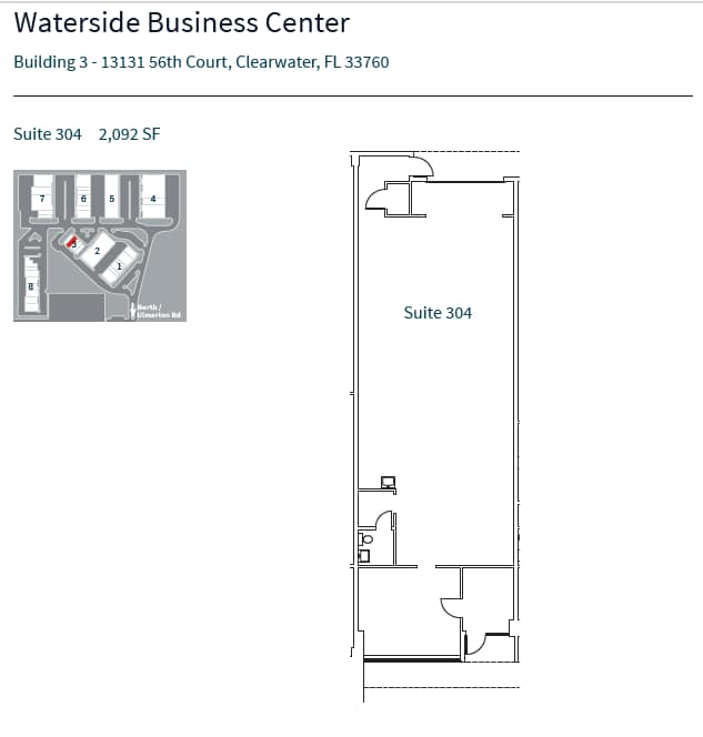 13190 56th Ct, Clearwater, FL en alquiler Plano de la planta- Imagen 1 de 1