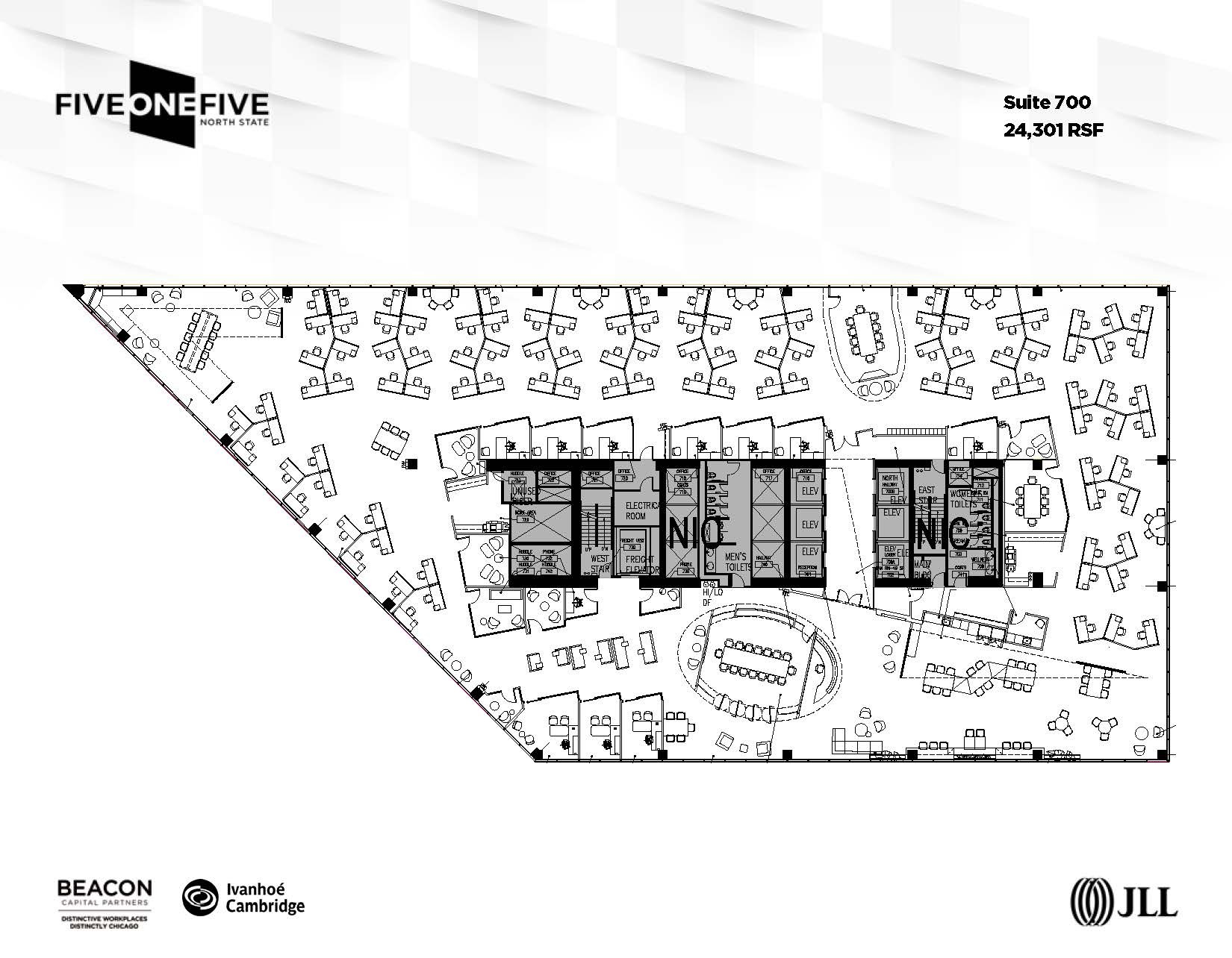 515 N State St, Chicago, IL en alquiler Plano de la planta- Imagen 1 de 15