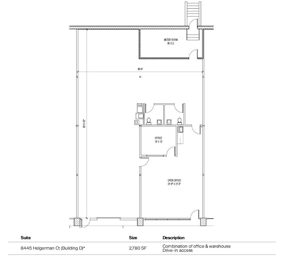 8401-8475 Helgerman Ct, Gaithersburg, MD en alquiler Plano de la planta- Imagen 1 de 1