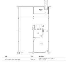 8401-8475 Helgerman Ct, Gaithersburg, MD en alquiler Plano de la planta- Imagen 1 de 1