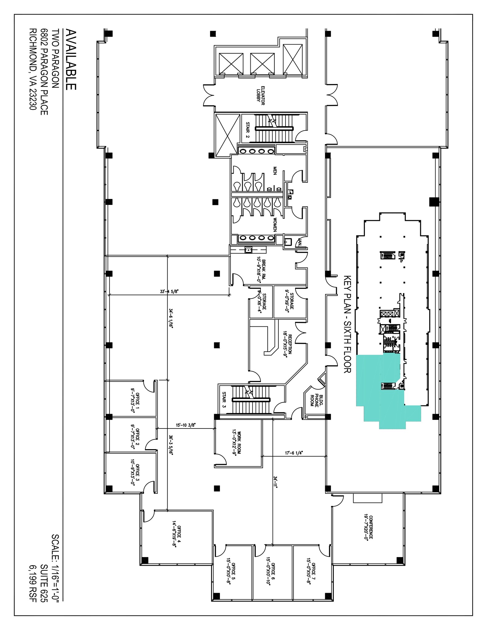 6802 Paragon Pl, Richmond, VA en alquiler Plano del sitio- Imagen 1 de 1