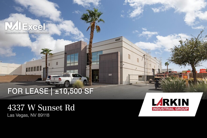 4337 W Sunset Rd, Las Vegas, NV en alquiler - Foto del edificio - Imagen 1 de 15