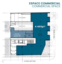 3760 St Saint-Denis, Montréal, QC en alquiler Plano de la planta- Imagen 1 de 1