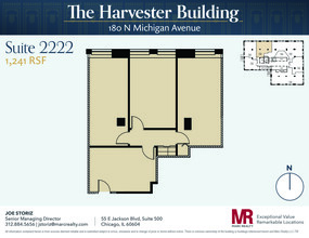 180 N Michigan Ave, Chicago, IL en alquiler Plano de la planta- Imagen 1 de 7