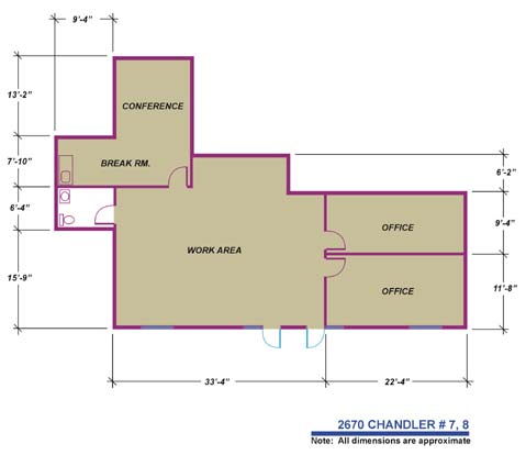 2670 Chandler Ave, Las Vegas, NV en alquiler - Plano de la planta - Imagen 3 de 5