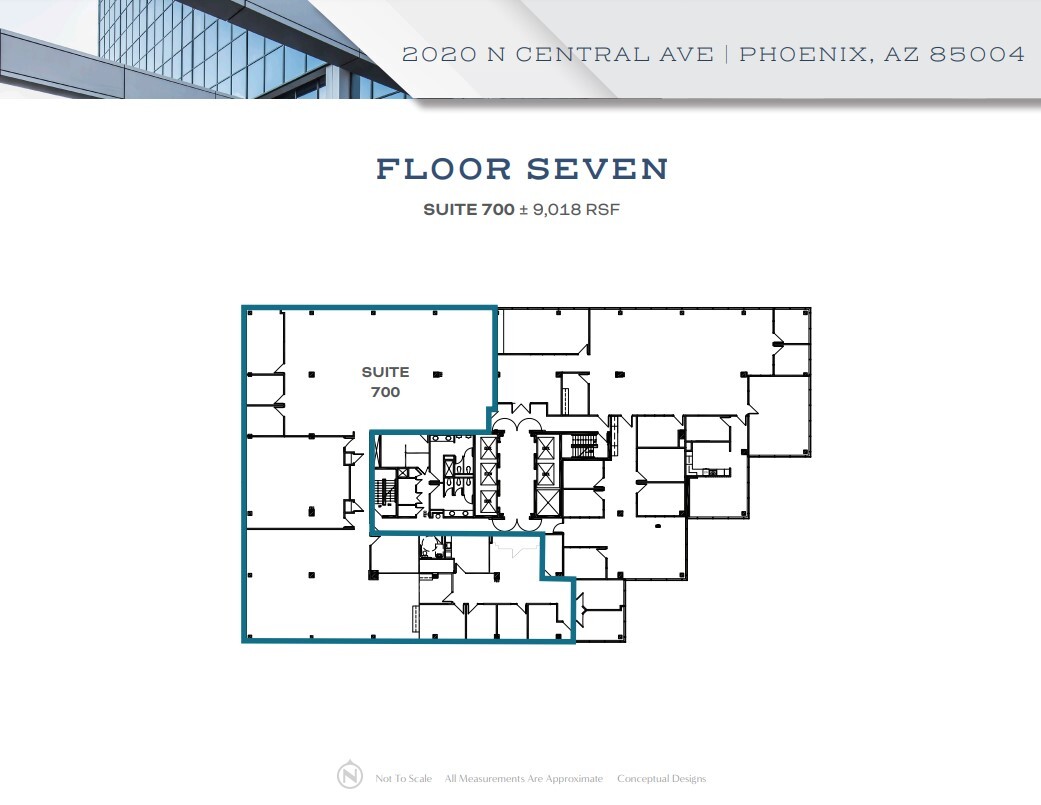 2020 N Central Ave, Phoenix, AZ en alquiler Plano de la planta- Imagen 1 de 1