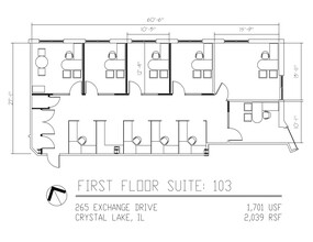 265 Exchange Dr, Crystal Lake, IL en alquiler Plano del sitio- Imagen 2 de 6