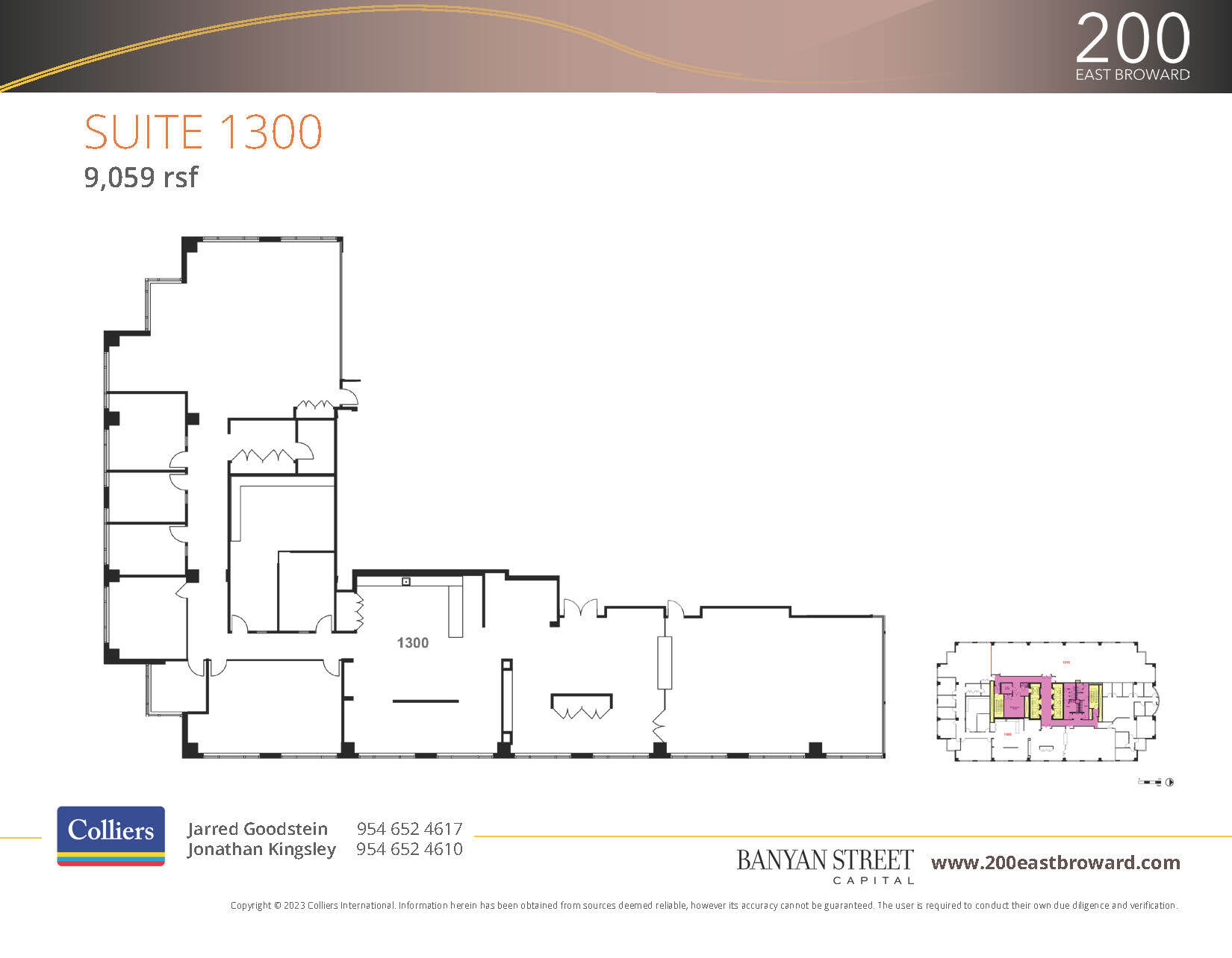 200 E Broward Blvd, Fort Lauderdale, FL en alquiler Plano de la planta- Imagen 1 de 2