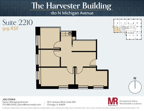 180 N Michigan Ave, Chicago, IL en alquiler Plano de la planta- Imagen 1 de 7