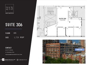 213 W Institute Pl, Chicago, IL en alquiler Plano de la planta- Imagen 1 de 1