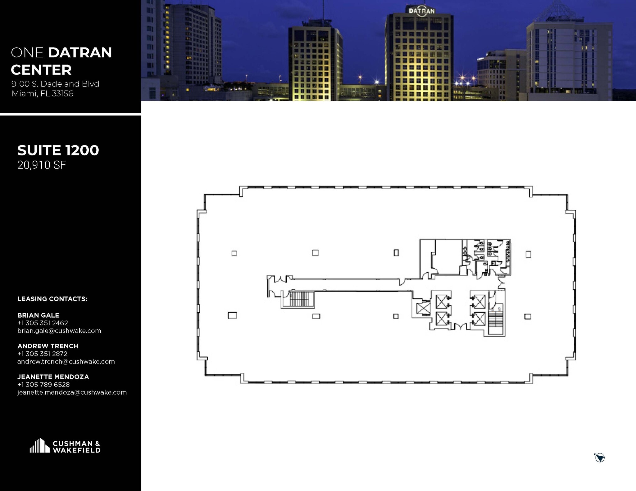 9130 S Dadeland Blvd, Miami, FL en alquiler Plano de la planta- Imagen 1 de 1