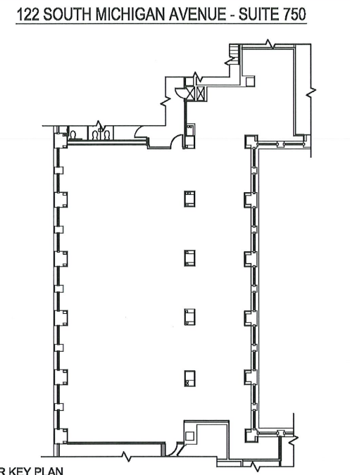 122 S Michigan Ave, Chicago, IL en alquiler Plano de la planta- Imagen 1 de 1