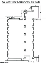 122 S Michigan Ave, Chicago, IL en alquiler Plano de la planta- Imagen 1 de 1