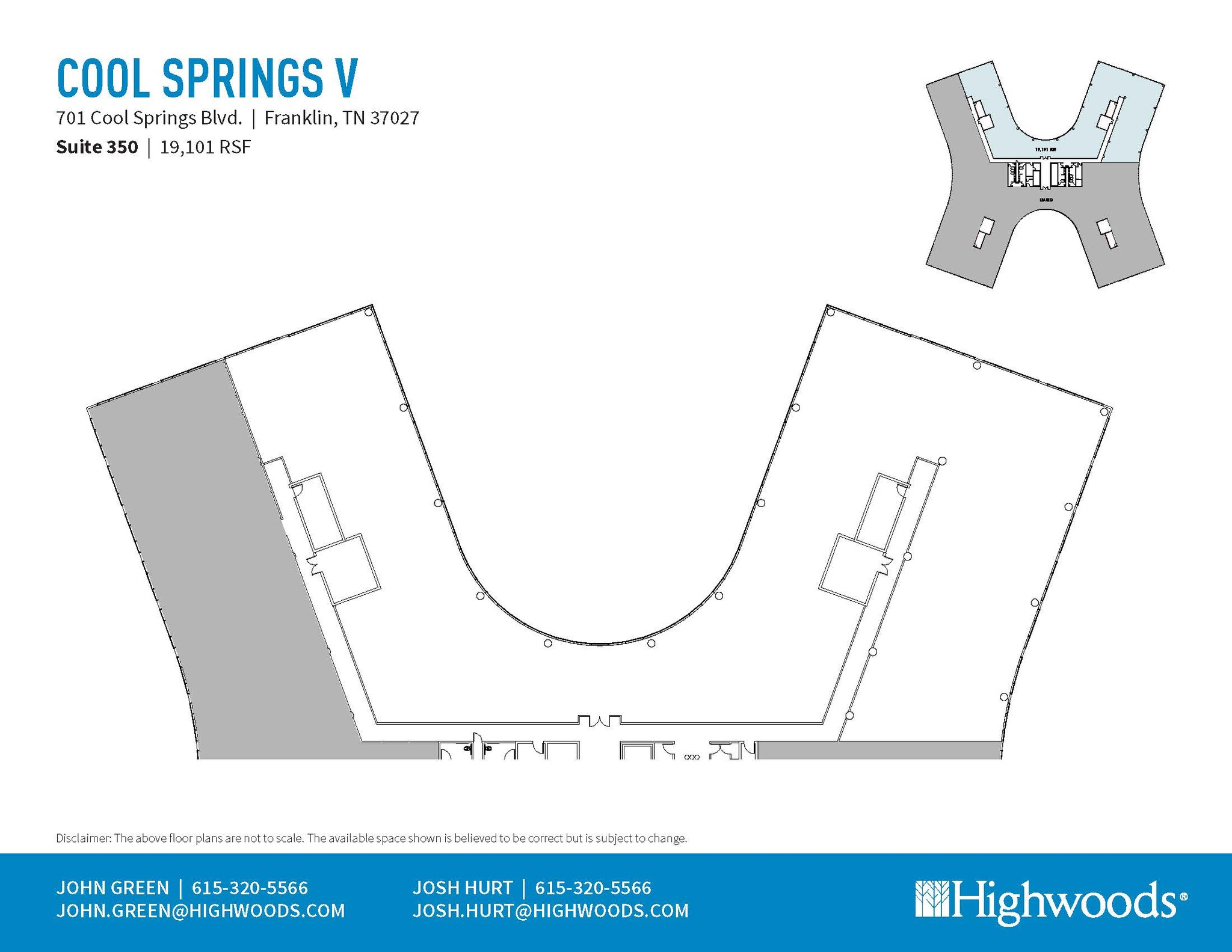 701 Cool Springs Blvd, Franklin, TN en alquiler Plano de la planta- Imagen 1 de 1