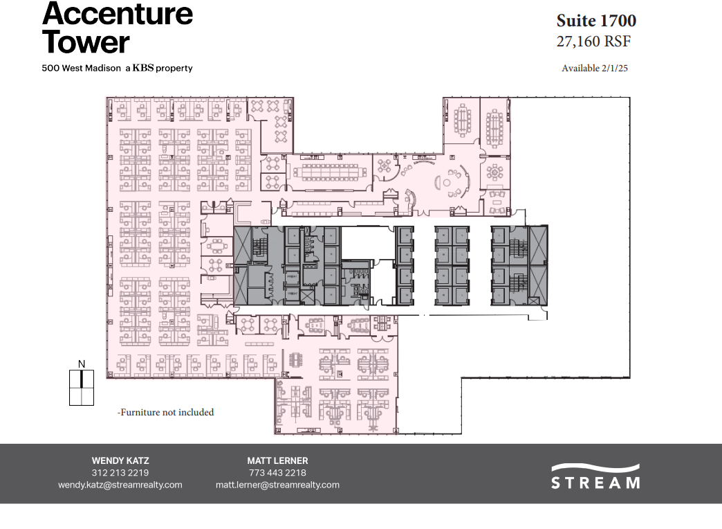 500 W Madison St, Chicago, IL en alquiler Plano de la planta- Imagen 1 de 1