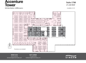 500 W Madison St, Chicago, IL en alquiler Plano de la planta- Imagen 1 de 1