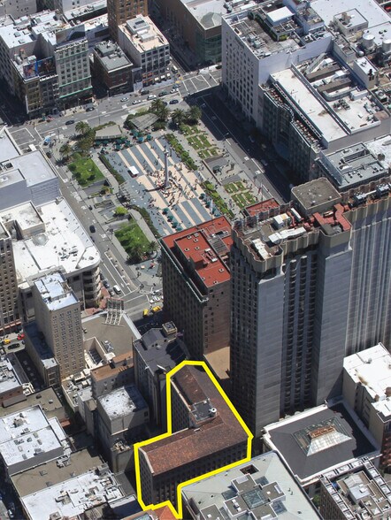 490 Post St, San Francisco, CA en alquiler - Vista aérea - Imagen 1 de 11